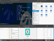 XFWM Antergos XFCE com temas do Arch Linux